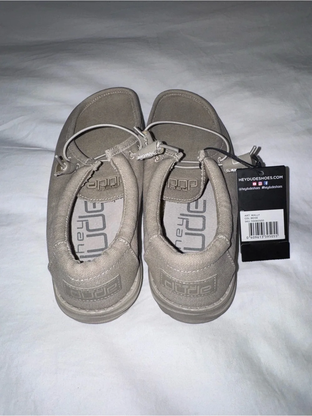 Hey Dude beige canvas